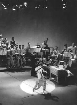 A fabulous unseen-for-over-40-years shot from the balcony of Cliff giving his all and making the girls scream with delight! 